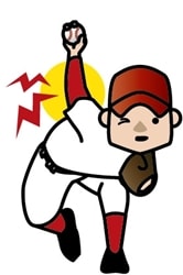 野球肘は鍼灸治療が有効です。