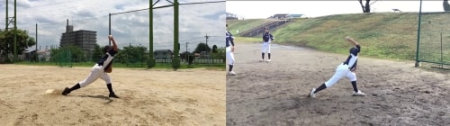 投球フォームの問題解決。